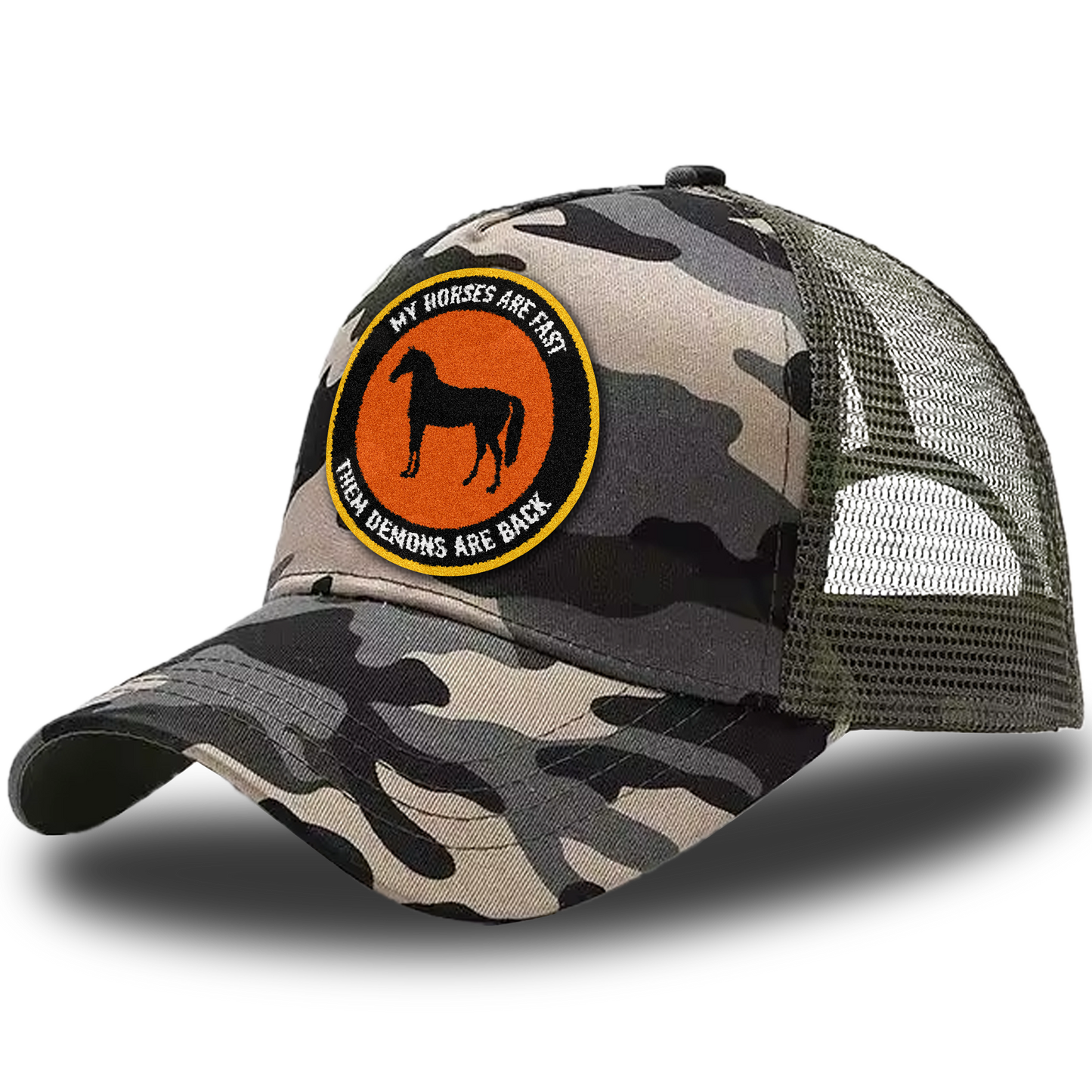 "horses" trucker hat